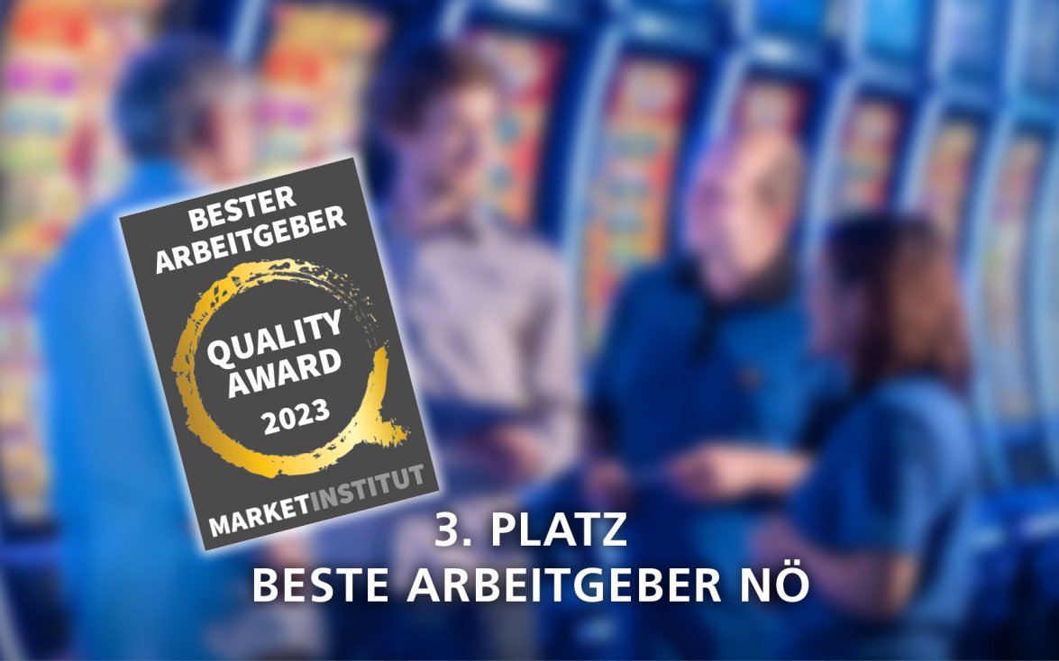 Leitbetriebe Austria - Bester Arbeitgeber 3. Platz für NOVOMATIC